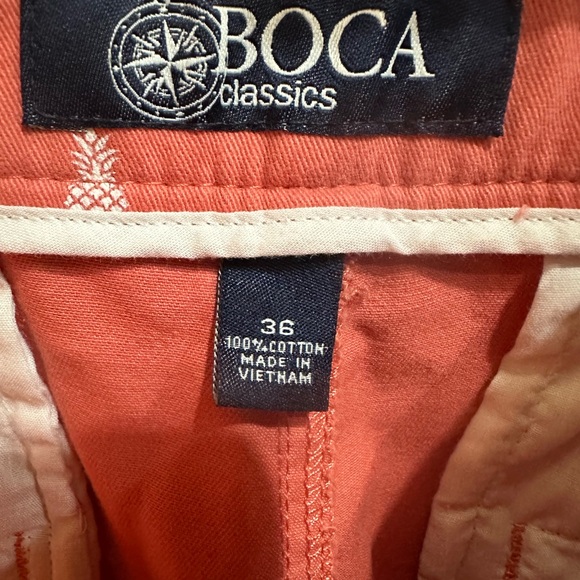 NWT Men’s Boca Classics 100% Brushed Cotton Flat-Front Pineapple Shorts - Picture 6 of 8